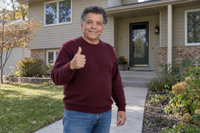 Person giving a thumbs up