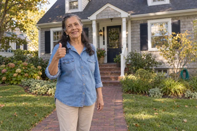 Person giving a thumbs up